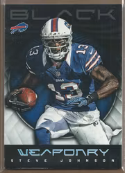 2012 Panini Black Weaponry #7 Steve Johnson (20-BB11-NFLBILLS)