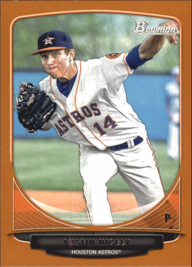 2013 Bowman Draft Draft Picks Orange #BDPP74 Austin Nicely (15-BB4-MLBASTROS)