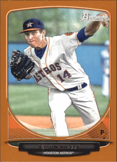 2013 Bowman Draft Draft Picks Orange #BDPP74 Austin Nicely (15-BB4-MLBASTROS)