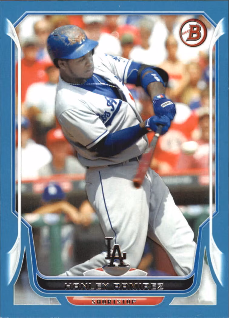 2014 Bowman Blue #75 Hanley Ramirez (15-BB4-MLBDODGERS)