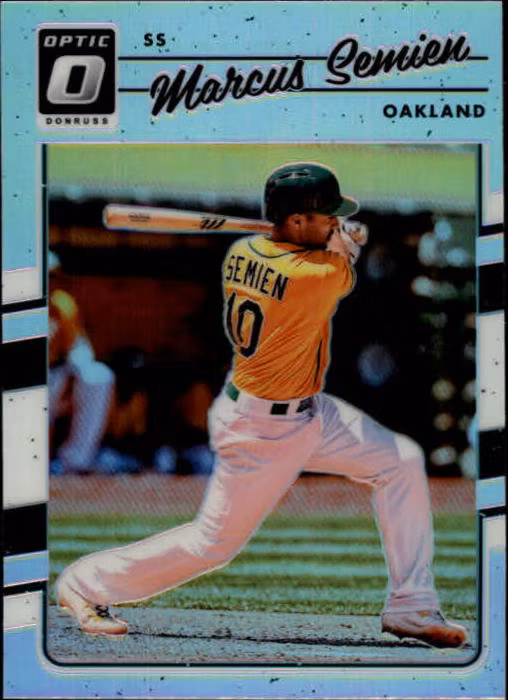 2017 Donruss Optic Holo #125 Marcus Semien (15-BB4-MLBATHLETICS)
