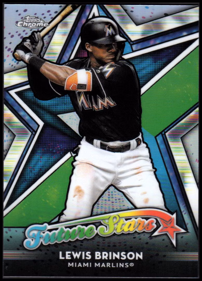 2018 Topps Chrome Future Stars Refractors #FS19 Lewis Brinson (15-BB4-MLBMARLINS)