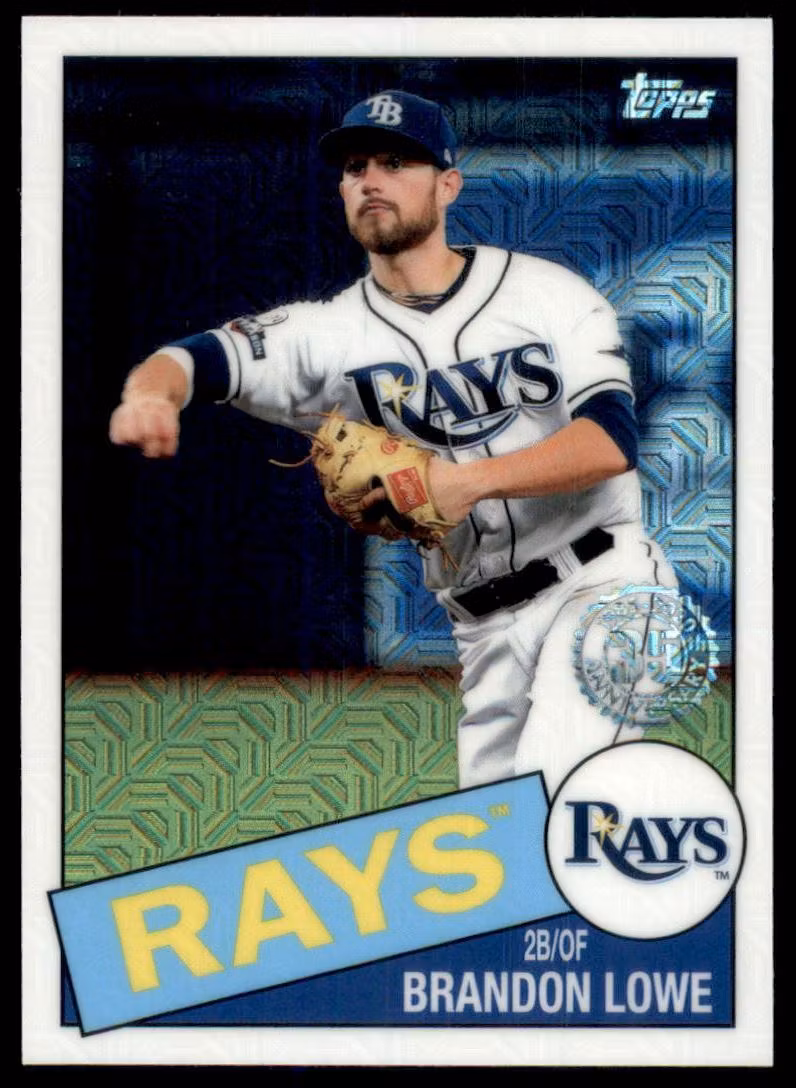 2020 Topps '85 Topps Silver Pack Chrome Series 2 #85TC43 Brandon Lowe (15-BB4-MLBRAYS)