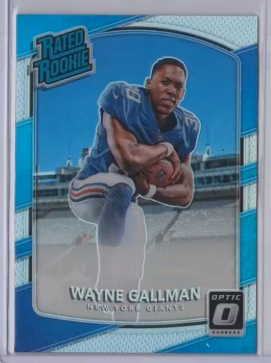 2017 Donruss Optic Holo #188 Wayne Gallman RR (25-BB4-NFLGIANTS)