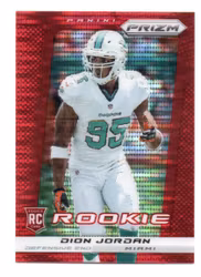 2013 Panini Prizm Prizms Red Pulsar #230 Dion Jordan (15-BB5-NFLDOLPHINS)