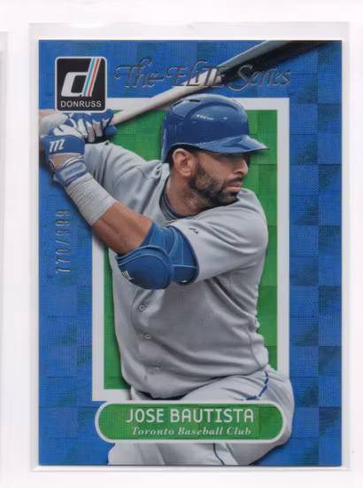 2014 Donruss The Elite Series #18B Jose Bautista (20-BB5-MLBBLUEJAYS)
