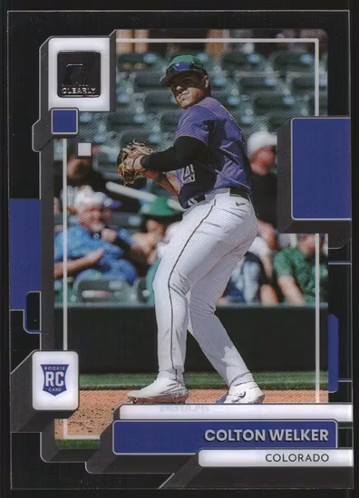 2022 Panini Chronicles Clearly Donruss #13 Colton Welker (15-AA5-MLBROCKIES)