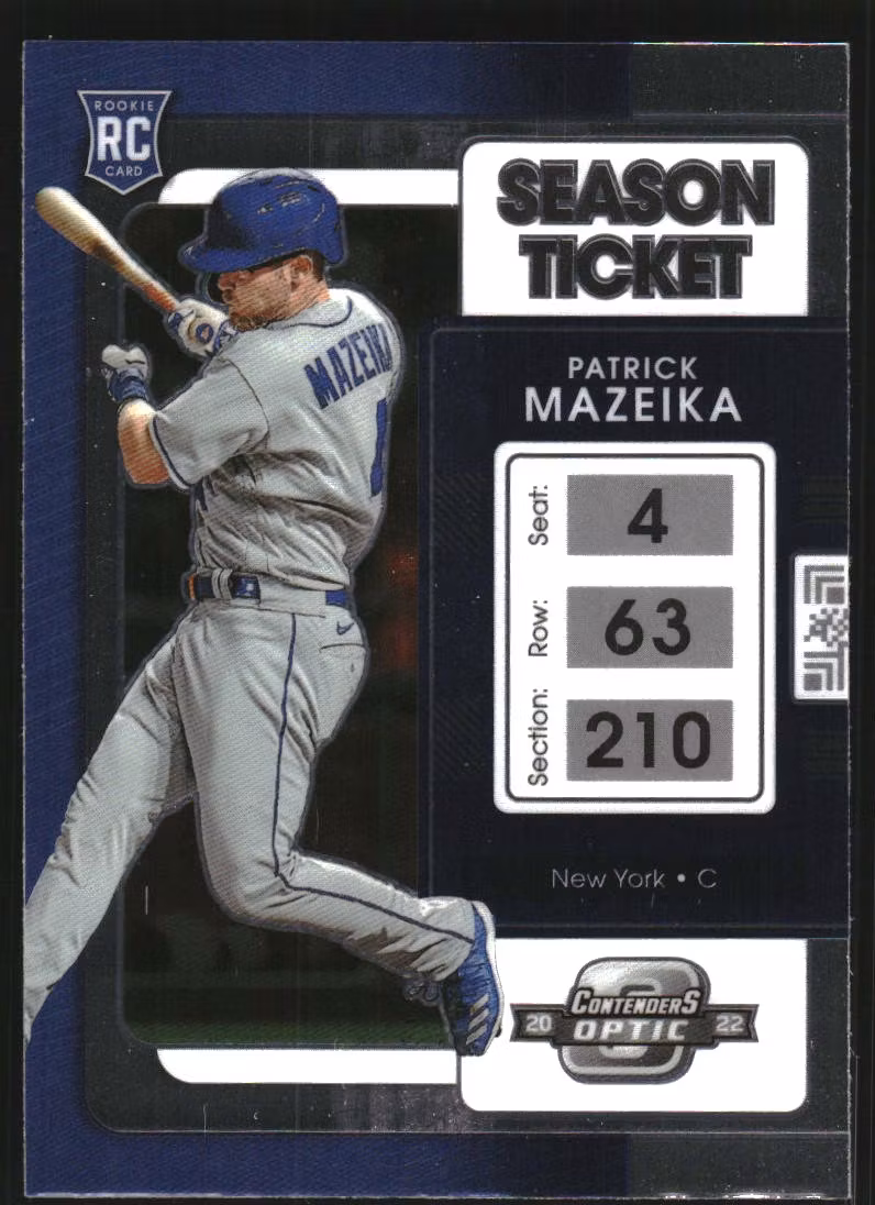 2022 Panini Chronicles Contenders Optic #18 Patrick Mazeika (15-AA5-MLBMETS)