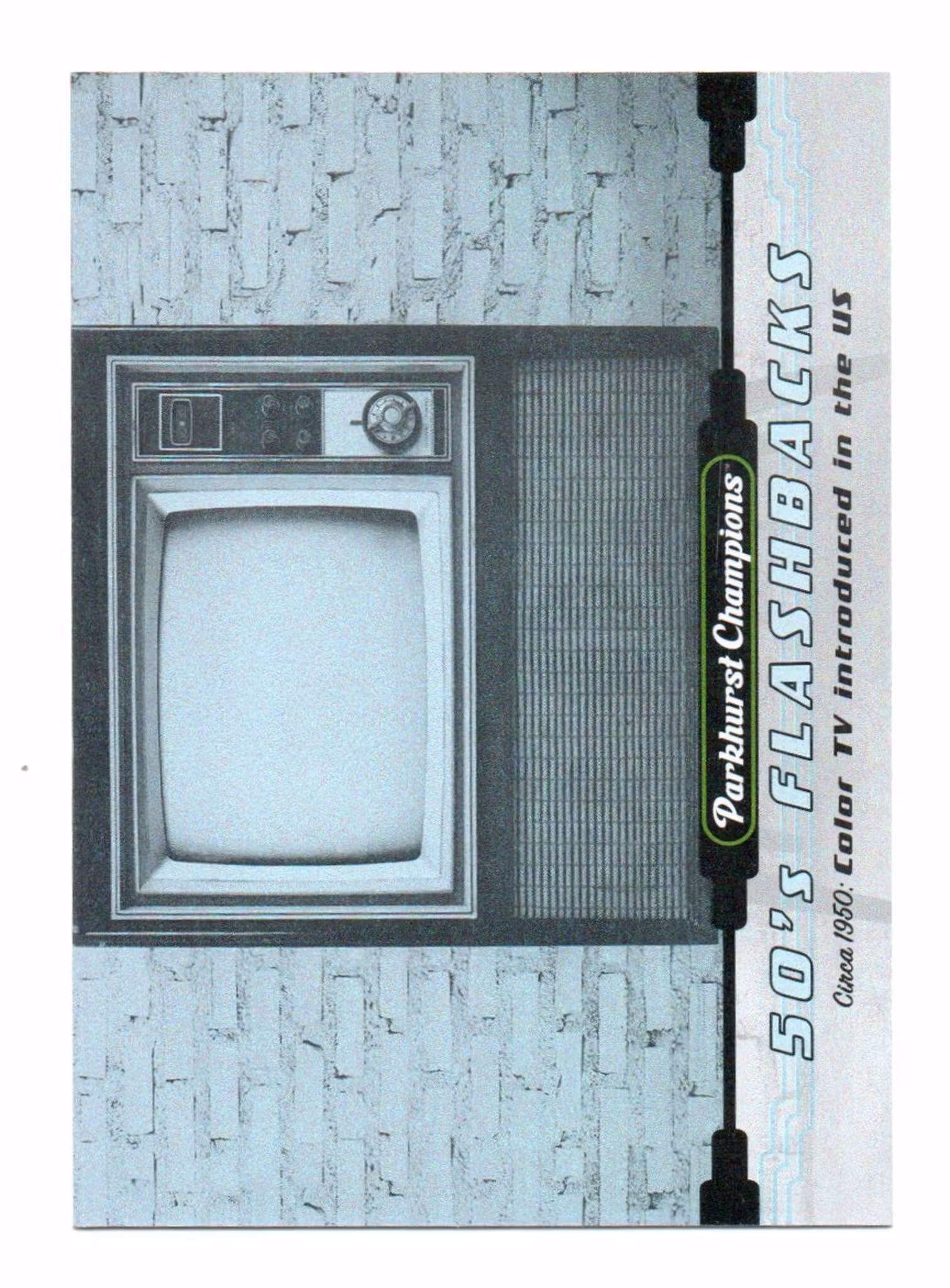 2022-23 Parkhurst Champions 50s Flashbacks #FB1 Color TV Introduced (12-AA5-OTHERS)