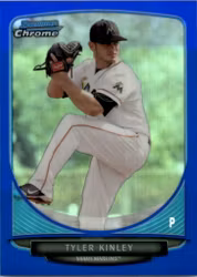 2013 Bowman Chrome Draft Draft Picks Blue Refractors #BDPP88 Tyler Kinley (25-CC10-MLBMARLINS)