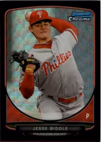 2013 Bowman Chrome Draft Top Prospects Black Wave Refractors #TP6 Jesse Biddle (20-CC9-MLBPHILLIES)