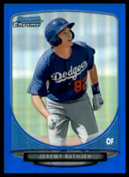 2013 Bowman Chrome Prospects Blue Refractors #BCP142 Jeremy Rathjen (15-CC9-MLBDODGERS)