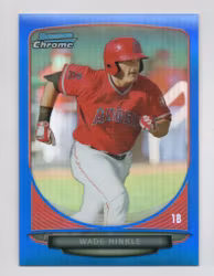 2013 Bowman Chrome Prospects Blue Refractors #BCP181 Wade Hinkle (20-CC9-MLBANGELS)