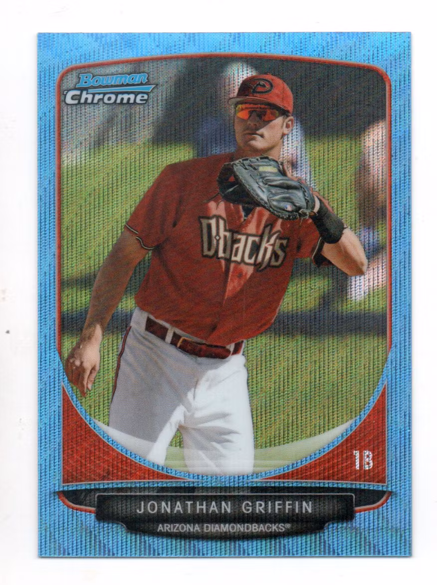 2013 Bowman Chrome Prospects Blue Wave Refractors #BCP2 Jonathan Griffin (20-CC10-MLBDIAMONDBACKS)
