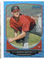2013 Bowman Chrome Prospects Blue Wave Refractors #BCP111 Daniel Watts (20-CC10-MLBDIAMONDBACKS)