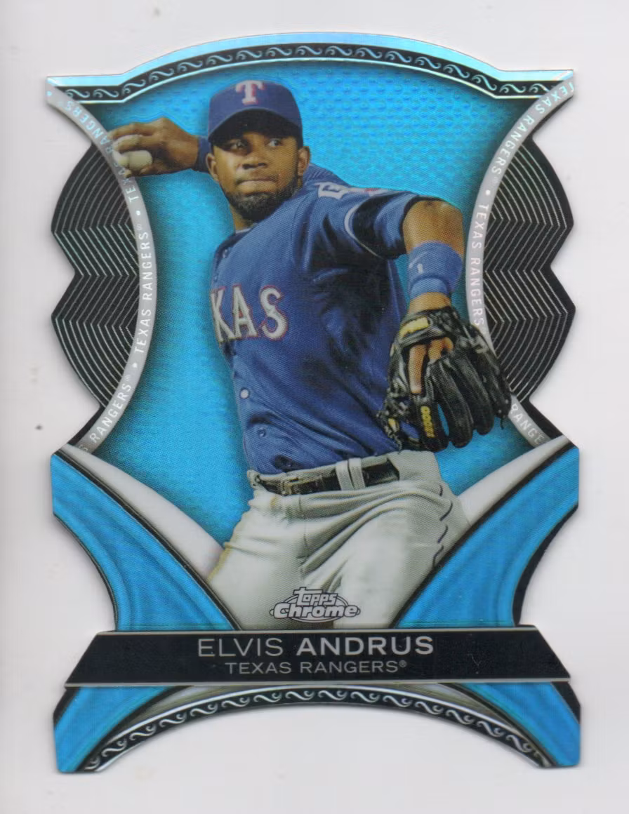 2012 Topps Chrome Dynamic Die Cuts #EA Elvis Andrus (15-DD4-MLBRANGERS)