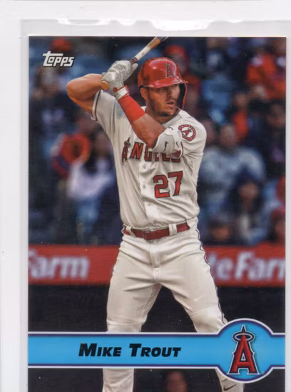 2022 Topps UK '97-98 Merlins Premier Gold Redux #PG3 Mike Trout (30-CC10-MLBANGELS)