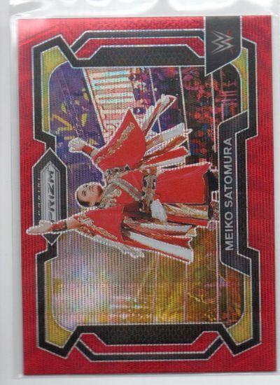 2024 Panini Prizm WWE Prizms Ruby Wave #83 Meiko Satomura (15-CC12-WRESTLING)