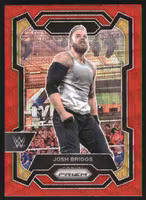 2024 Panini Prizm WWE Prizms Ruby Wave #166 Josh Briggs (25-CC9-WRESTLING)