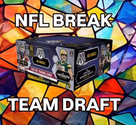 BREAK #277 >> 2024 PANINI MOSAIC FOOTBALL (NO HUDDLE HOBBY BOX) -TEAM DRAFT-