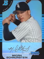 2005 Bowman Chrome Refractors #289 Micah Schnurstein (12-DD8-MLBWHITESOX)