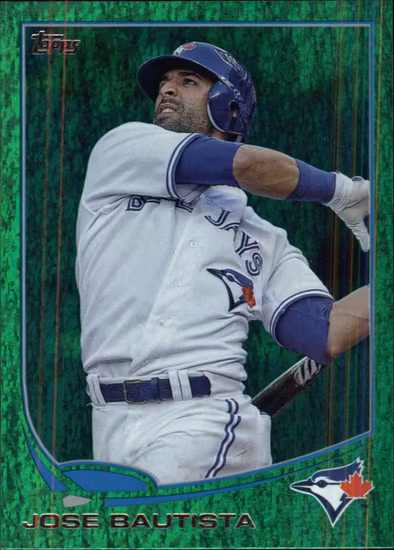 2013 Topps Emerald #441 Jose Bautista (15-DD8-MLBBLUEJAYS)