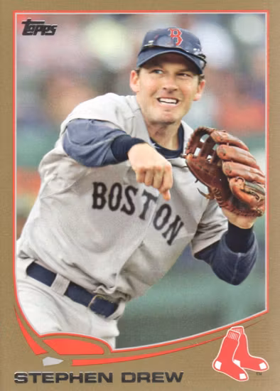 2013 Topps Update Gold #US84 Stephen Drew (12-DD8-MLBREDSOX)
