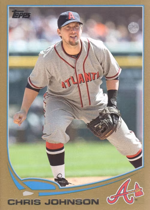 2013 Topps Update Gold #US195 Chris Johnson (12-DD8-MLBBRAVES)
