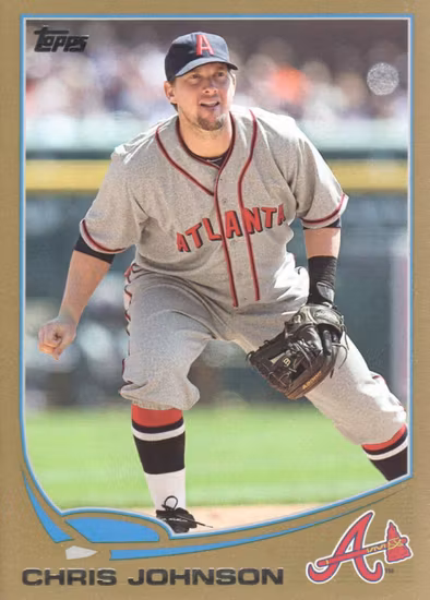 2013 Topps Update Gold #US195 Chris Johnson (12-DD8-MLBBRAVES)