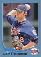 2013 Topps Wal-Mart Blue Border #590 Liam Hendriks (12-DD8-MLBTWINS)