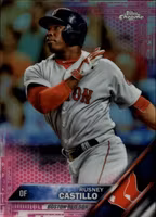 2016 Topps Chrome Pink Refractors #127 Rusney Castillo (15-DD8-MLBREDSOX)
