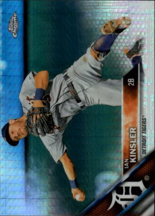 2016 Topps Chrome Prism Refractors #163 Ian Kinsler (12-DD8-MLBTIGERS)