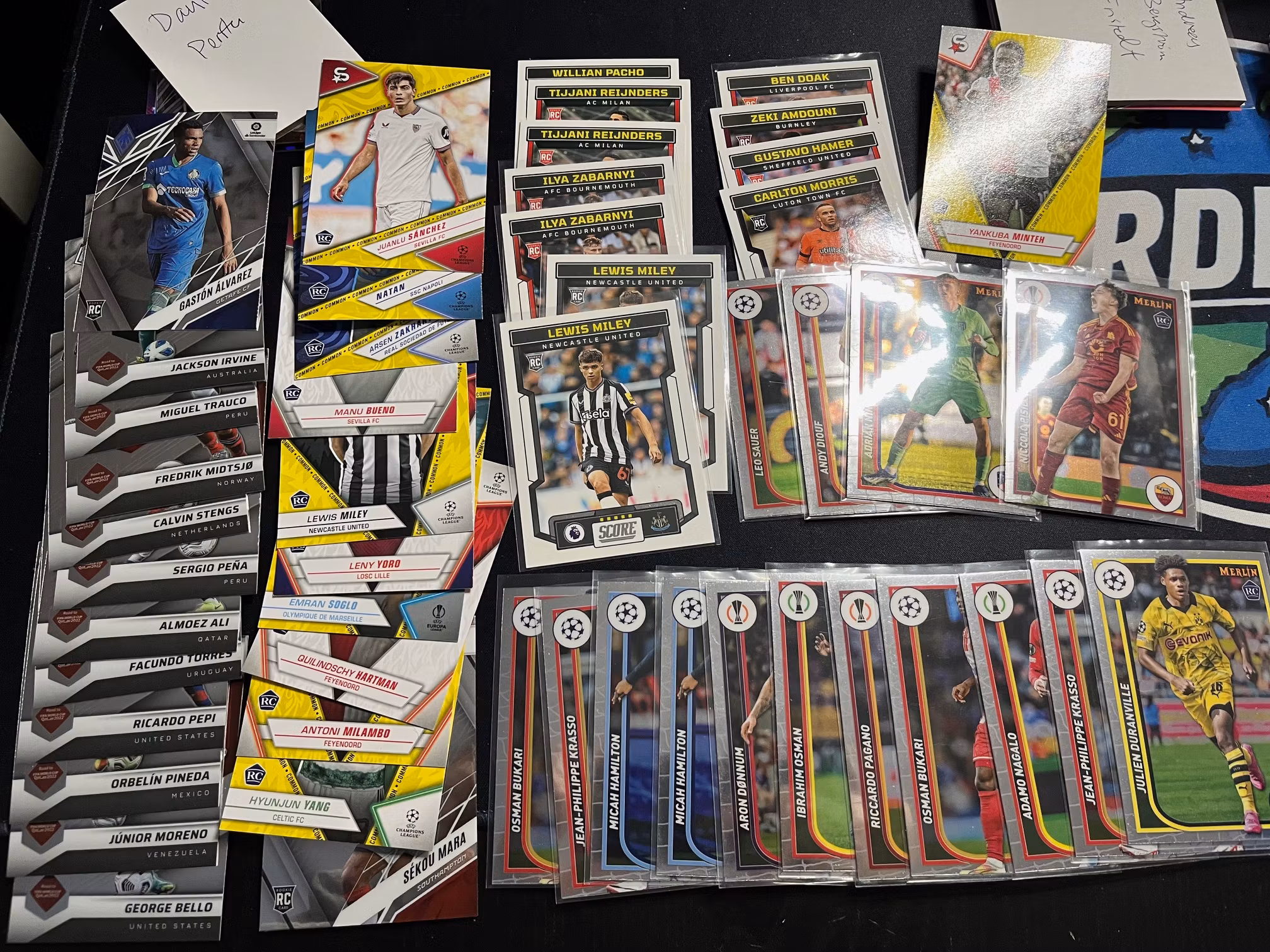 MIXED LOT OF SOCCER ROOKIE CARDS - 50 CARDS - LOT #2