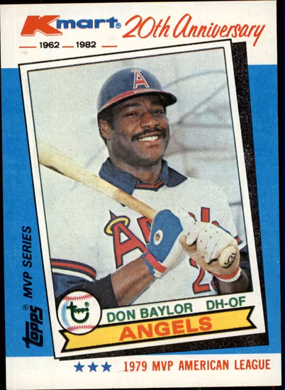 1982 K-Mart #35 Don Baylor 79AL (10-DD7-MLBANGELS)