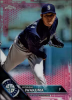 2016 Topps Chrome Pink Refractors #61 Hisashi Iwakuma (20-DD11-MLBMARINERS)