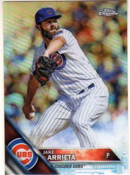 2016 Topps Chrome Refractors #25 Jake Arrieta (12-DD11-MLBCUBS)
