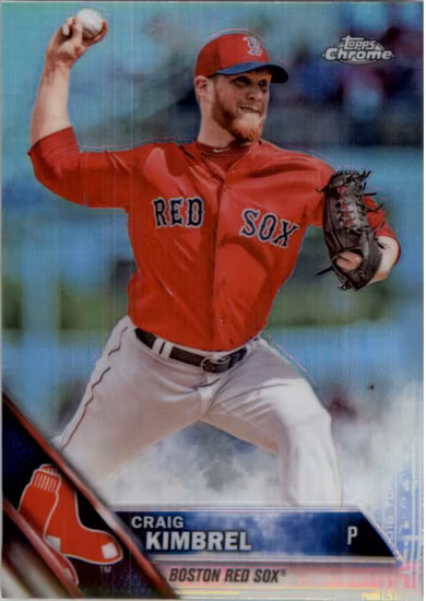 2016 Topps Chrome Refractors #119 Craig Kimbrel (10-DD11-MLBREDSOX)