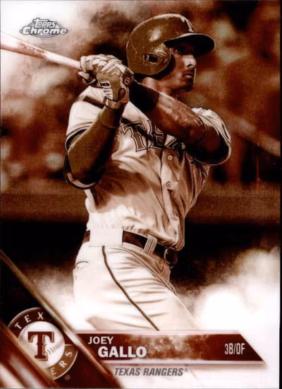 2016 Topps Chrome Sepia Refractors #36 Joey Gallo (20-DD11-MLBRANGERS)