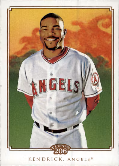 2010 Topps 206 #100 Howie Kendrick (10-EE7-MLBANGELS)