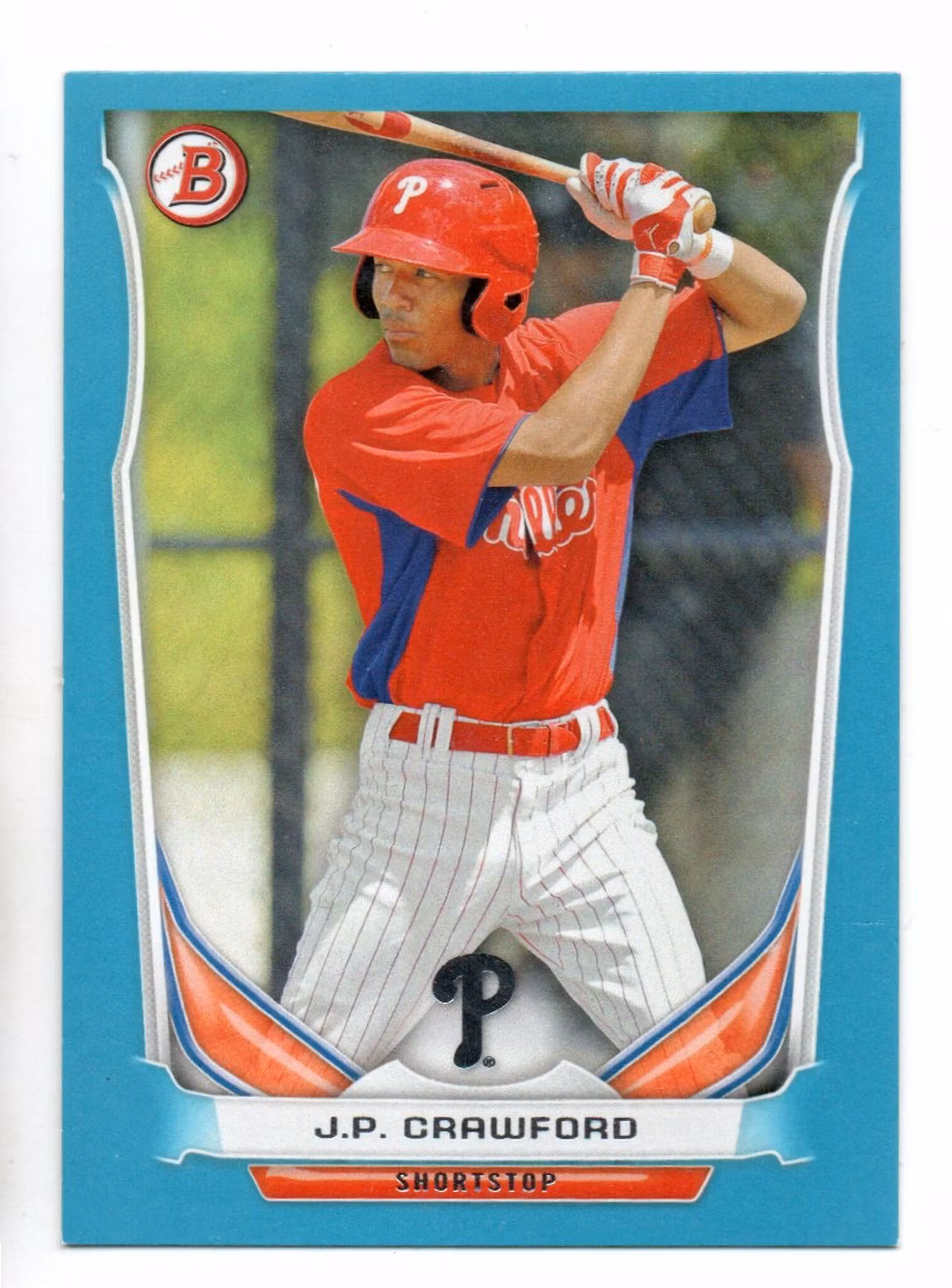 2014 Bowman Draft Top Prospects Blue #TP22 J.P. Crawford (10-EE7-MLBPHILLIES)