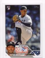 2023 Topps Update #US279 Jhony Brito RC (10-EE4-MLBYANKEES)