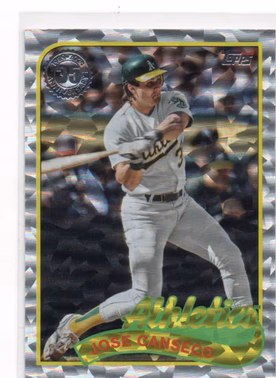 2024 Topps '89 Topps Foil #89B3 Jose Canseco (15-EE8-MLBATHLETICS)