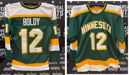MATT BOLDY - MINNESOTA WILD - SIGNERAD JERSEY MED CERT