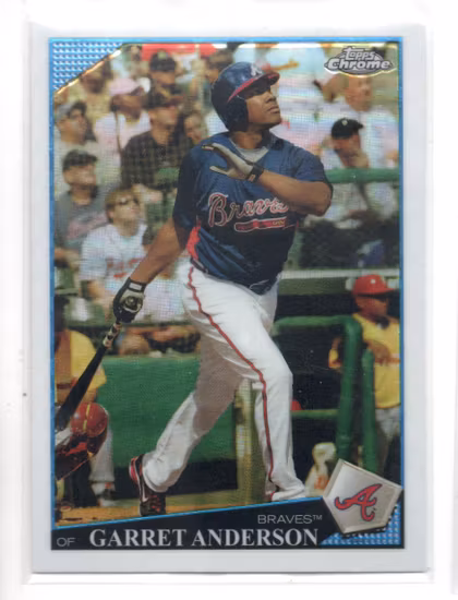 2009 Topps Chrome X-Fractors #147 Garret Anderson (15-EE14-MLBBRAVES)