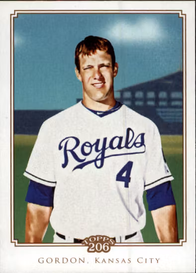 2010 Topps 206 #202 Alex Gordon (10-EE14-MLBROYALS)