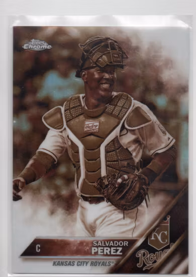 2016 Topps Chrome Sepia Refractors #6 Salvador Perez (15-EE13-MLBROYALS)