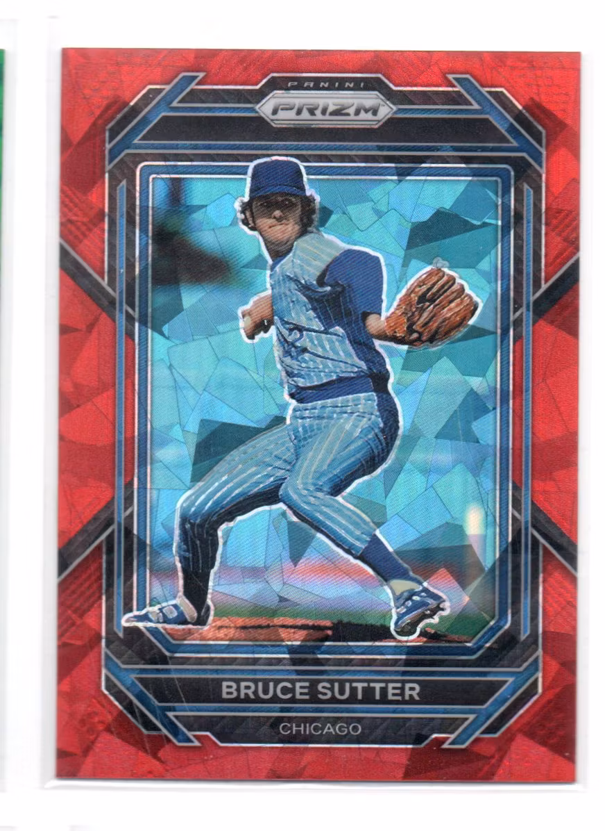 2023 Panini Prizm Prizms Red Ice #284 Bruce Sutter (20-EE13-MLBCUBS)