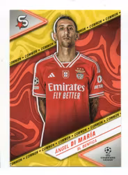2023-24 Topps UEFA Club Competitions Superstars Yellow #150 Angel Di Maria (10-EE8-SOCCERBENFICA)