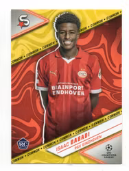 2023-24 Topps UEFA Club Competitions Superstars Yellow #117 Isaac Babadi (10-EE5-SOCCERPSVEINDHOVEN)