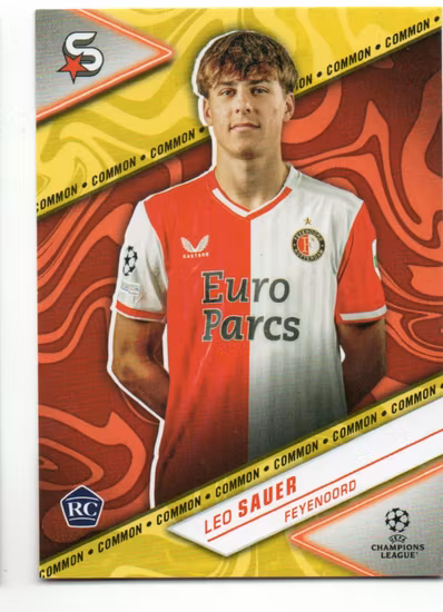 2023-24 Topps Superstars #187 Leo Sauer (10-B11-SOCCERFEYENOORD)